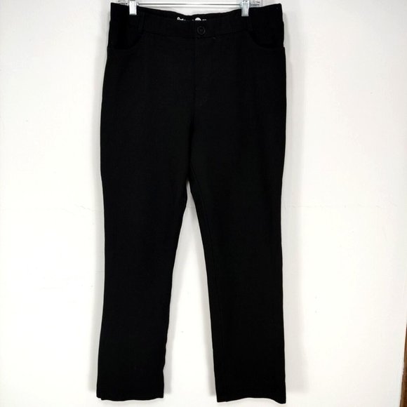 Betabrand Classic Straight Leg Dress Pants Size 2 XL Pull On  Pockets Flat Front - Picture 3 of 10